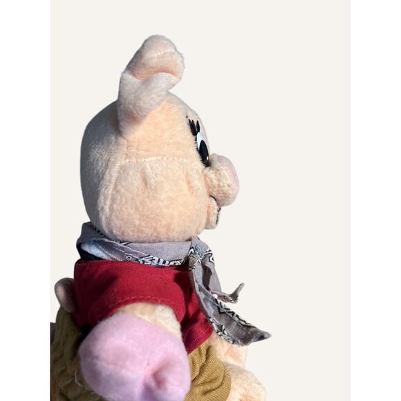 Harley-Davidson Pig Hog Plush Toy With Red Shirt & Bandana - Picture 12 of 13
